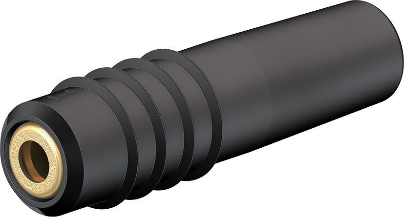 1 mm fitting compleet zwart - SLS1-B zwart