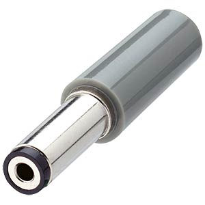 Voedingsstekker, lange, rechte uitvoering, met soldeer ogen Ø 5,5 x 2,1 mm