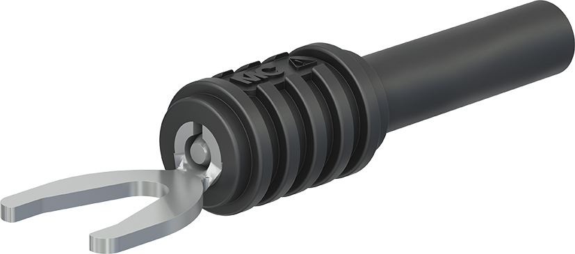 4 mm kabelklemadapter zwart - XKS-A zwart