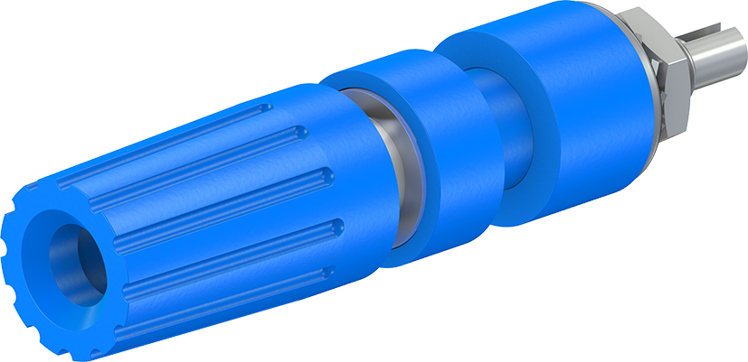 4 mm bindingpost blauw - PK4-T blauw