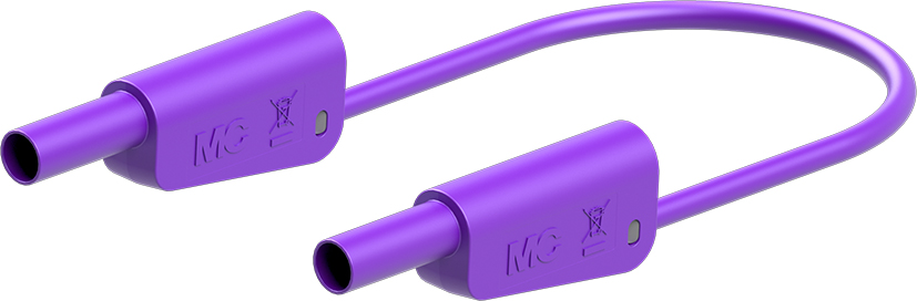4 mm veiligheidstestkabel 75 cm violet - SLK-4A-S10 violet