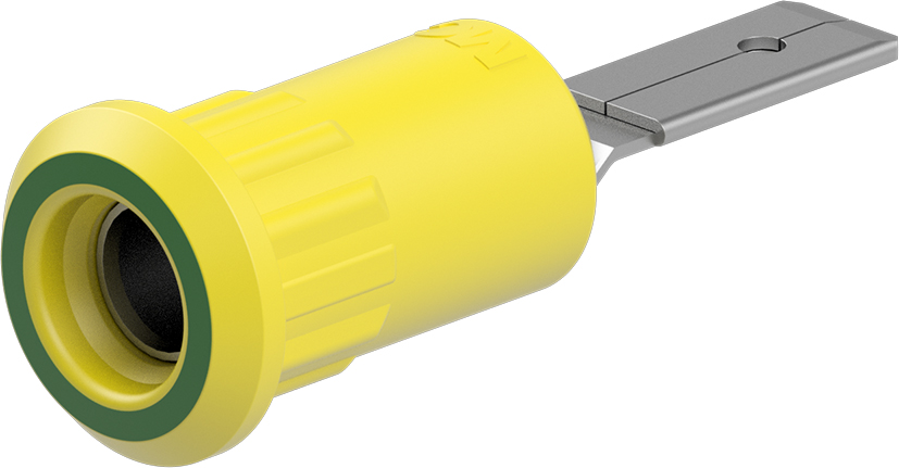4mm fitting geel-groen - EB4-IFA/N geel-groen