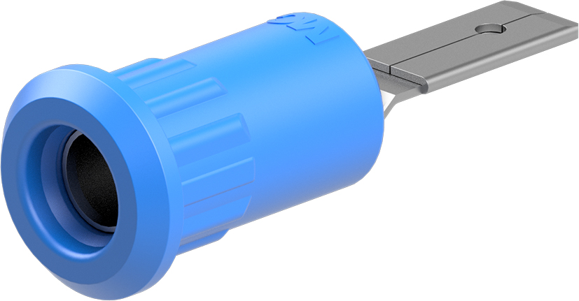 4 mm blauwe fitting - EB4-IFA/N blauw
