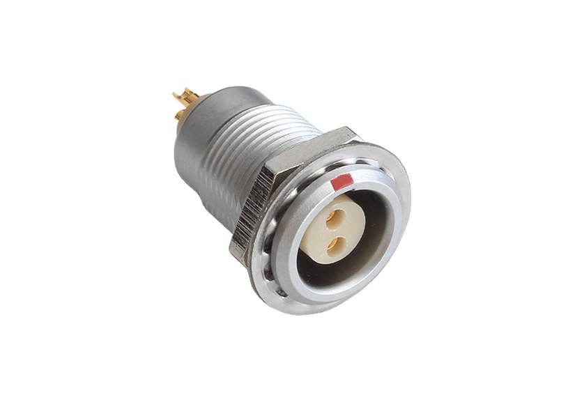 2 Contacts Fixed Socket 0X Series Push Pull Connector