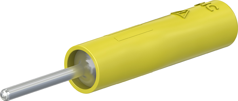 4 mm stekker geel - B4-I/S1,5 geel