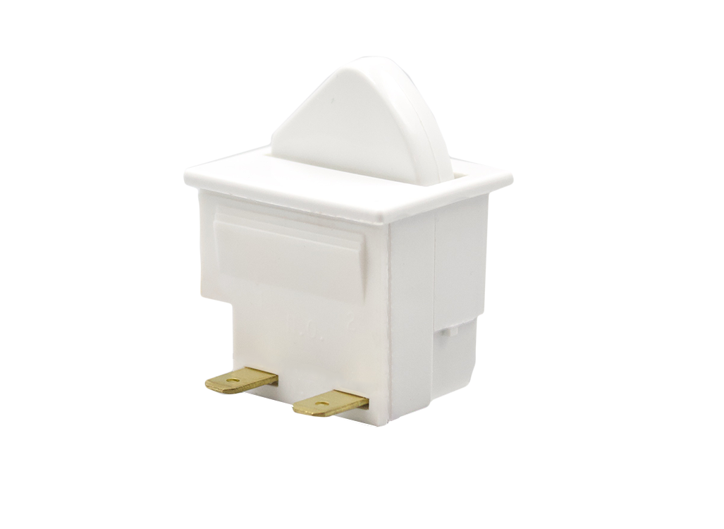 3145 Series S.P. On Off (Momentary Off) 2.8 x 0.8 Tab Termination 17.1mm Actuator White 1 Gloss