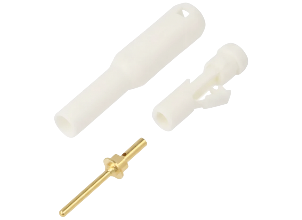 Medicalline Touch-protected Ø 1,5 mm stekker In-line, verguld voor zelfmontage