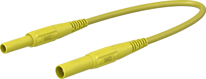 4 mm veiligheidstestkabel 50 cm geel - XKF-414 geel