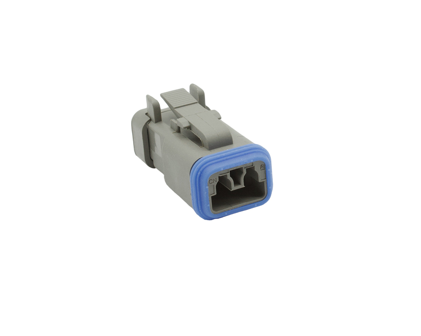 2 Contacts Male Standard Rectangular Grey Connector - PEC