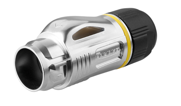 BD-24 RJ45 Snap vergendeling Manelijke connector metalen behuizing IP67
