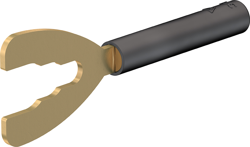 4 mm adapter zwart - B4-I/K zwart