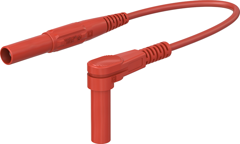 4 mm veiligheidstestkabel 200 cm rood - XMS-484 rood