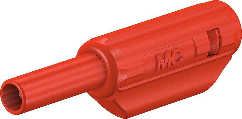 2 mm stapelbare stekker rood - SL205-K rood
