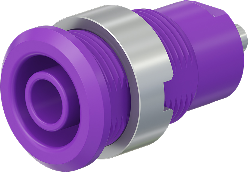 4 mm veiligheidssocket violet - SLB4-E violet