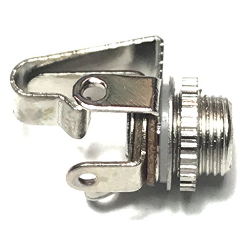 Jack chassisdeel 3,5 mm, MONO, met soldeer ogen, voor montage aan de achterzijde