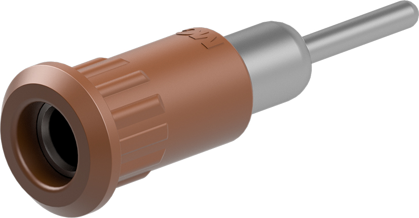 4mm connector bruin - EB4-IR/N bruin