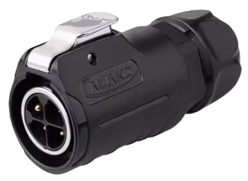 LP20 4-polige mannelijke connector Snelle vergrendeling IP67/68 kunststof+metaal
