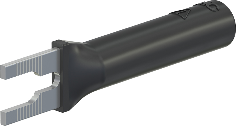 4 mm adapter zwart - B4-I/KS zwart