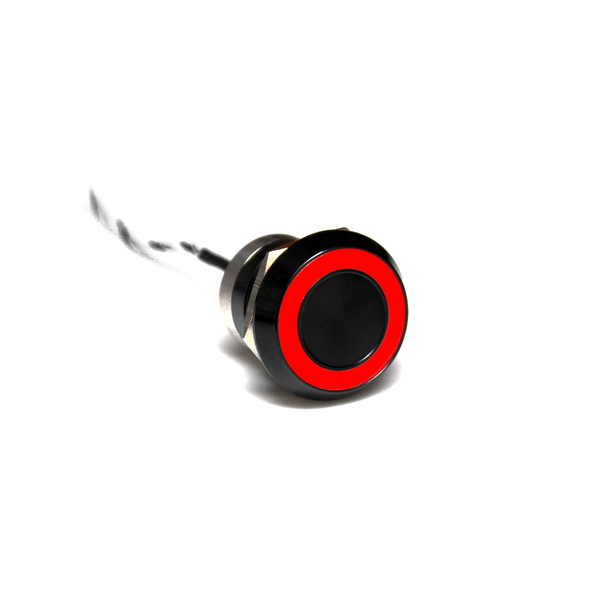 Capacitive switch, 22 mm, Normally Closed ,Aluminium ,Black Anodised ,Red & Green LED ,12 VDC