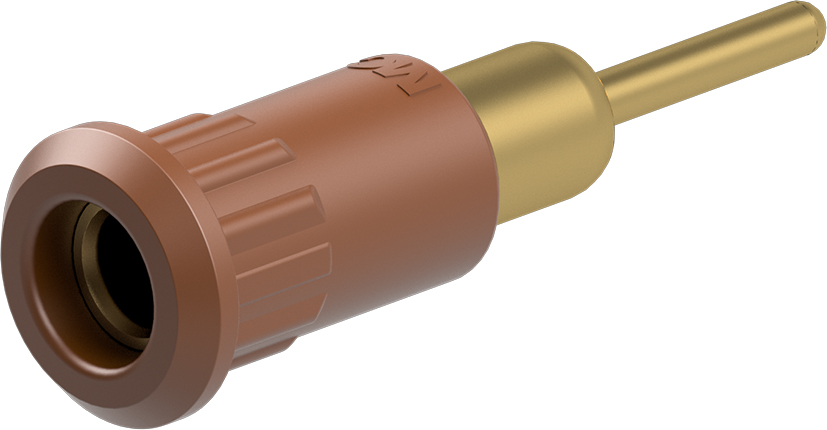 4mm bruin steekcontact - EB4-IR/A bruin