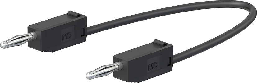 2 mm verbindingsdraad 15 cm zwart - LK205-X zwart