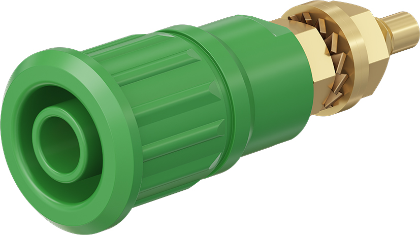 4 mm veiligheidssokkel groen - SEB4-G groen