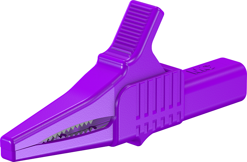 4 mm veiligheidstestclip violet - XKK-1001 violet