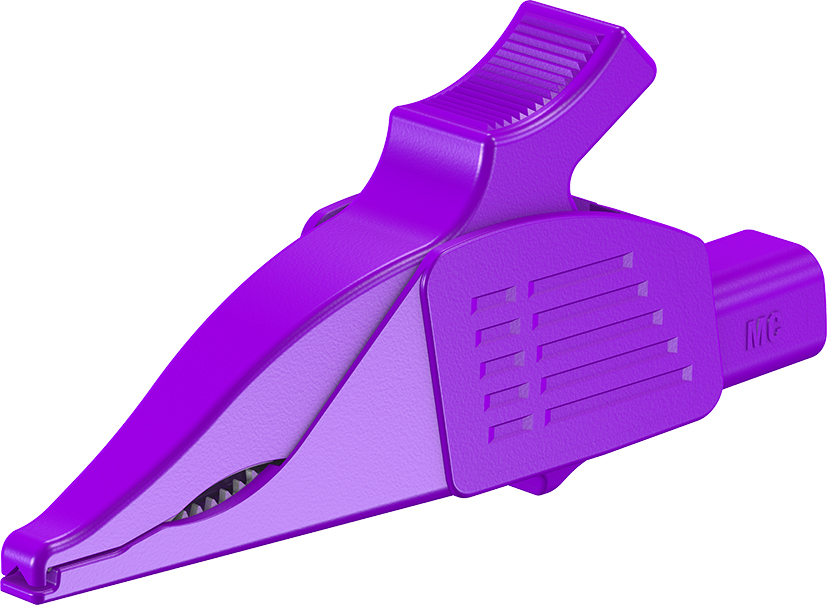4 mm testclip dolfijnviolet - XDK-1033/I-2 violet