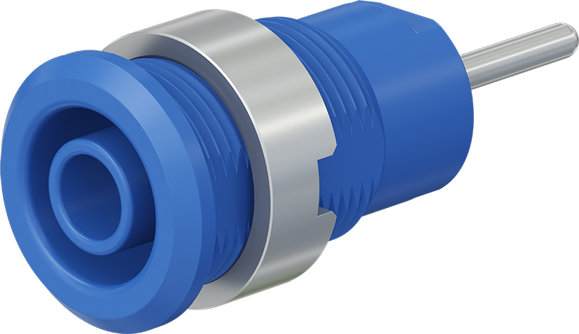 4 mm veiligheidssocket blauw - SLB4-R/N-X blauw