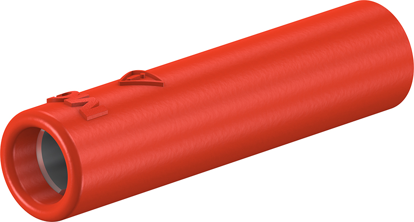 4 mm socket rood - B4-E-IM4-I rood