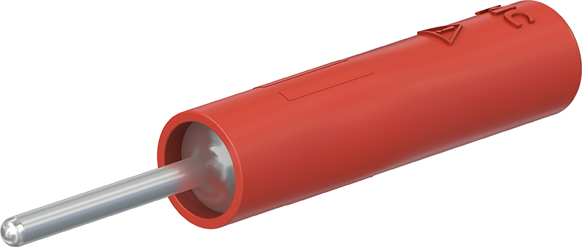 4 mm rode socket - B4-I/S1,5 rood