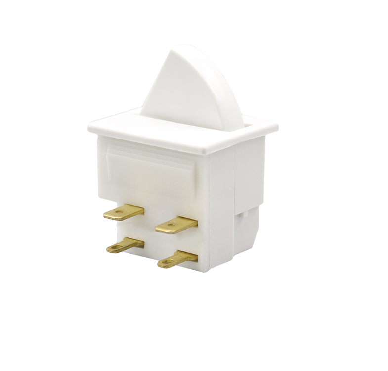 3141 Series D.P. On On (Momentary) 4.8 x 0.5 QC + 2.8 x 0.8 Tab Termination 15.6mm Actuator White 1 Gloss