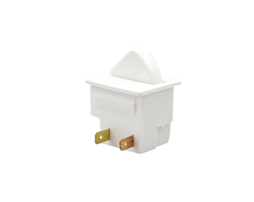 3102 Series S.P On-Off (Momentary Off) 4.8 x 0.8 QC Tab Termination 15.6mm Actuator White Gloss