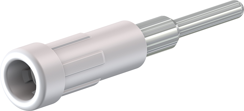 2 mm geïsoleerde stijve socket wit - EPB-2N/S wit