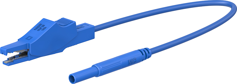 2 mm veiligheidsclipkabel 100 cm blauw - XALF blauw