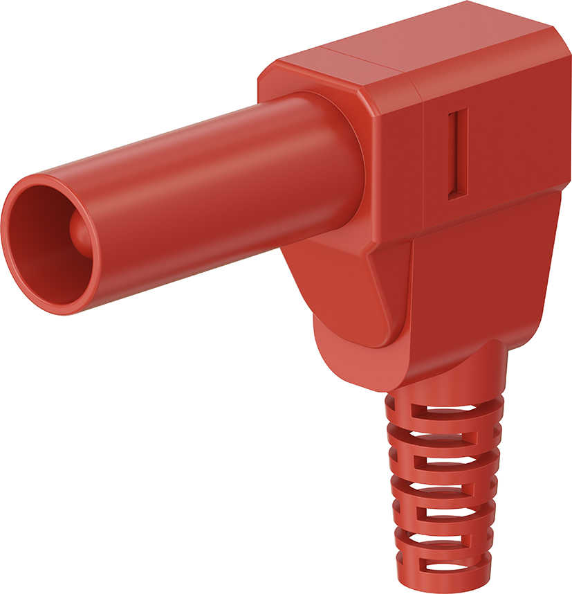 4 mm stekker compleet rood - SLS425-SW rood