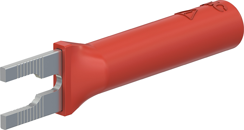 4 mm adapter rood - B4-I/KS rood