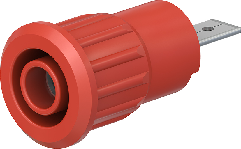 4 mm veiligheidssokkel rood - SEB4-F/A rood