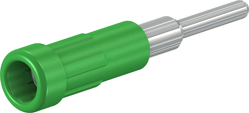 2 mm geïsoleerde stijve stekker groen - EPB-2N/S groen