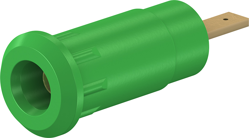 2 mm geïsoleerd stijf stopcontact groen - SEB2-F2,8 groen