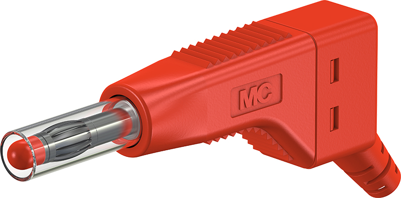 4 mm stapelbare plug rood - ZGL-410 rood