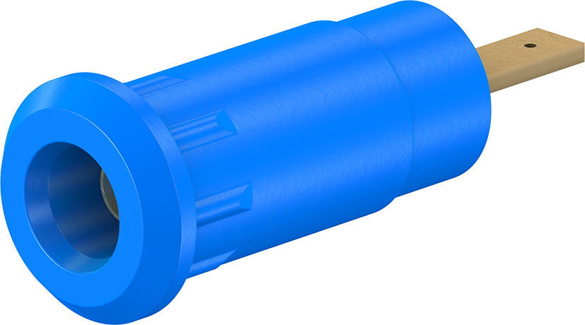 2 mm geïsoleerde stijve blauwe inbouwcontactdoos - SEB2-F2,8 blauw