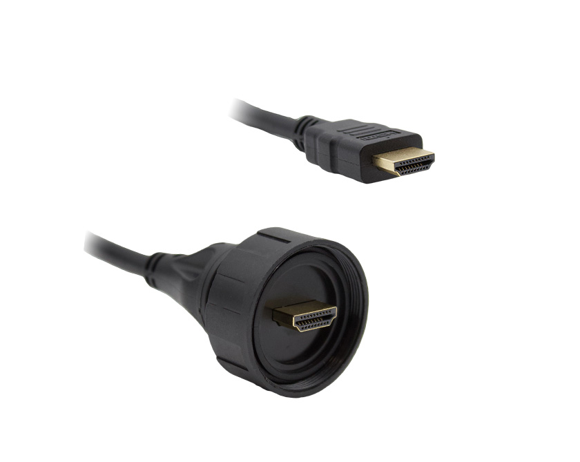 Overmoulded HDMI Cable PX0867 Series HDMI Standard Plug to Sealed Plug 2m Cable