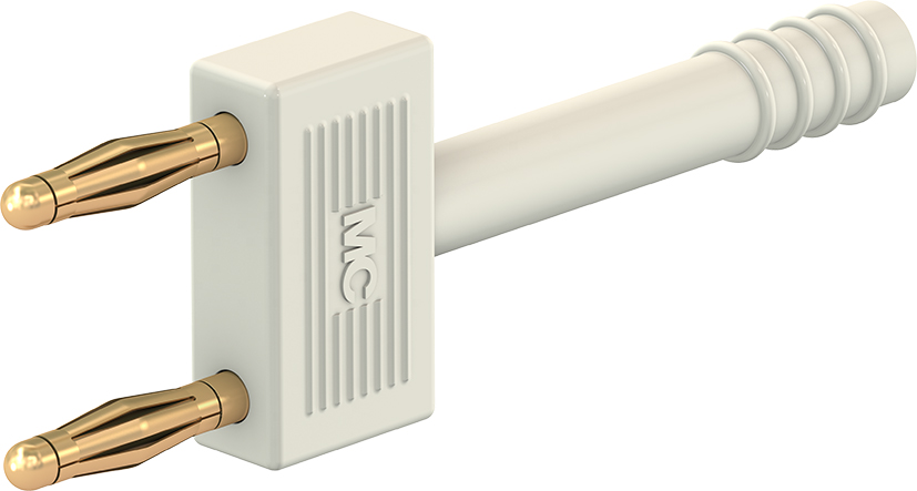 2 mm verbindingsstekker wit - KS2-10L wit