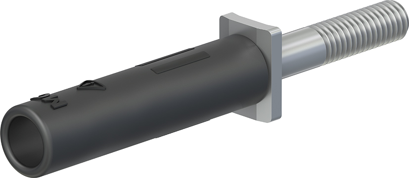 4 mm adapter zwart - A-SLK4-RS zwart