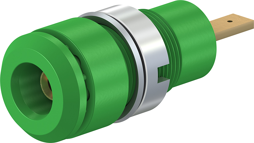 2 mm paneelmontage-connector groen - SLB2-F2,8 groen