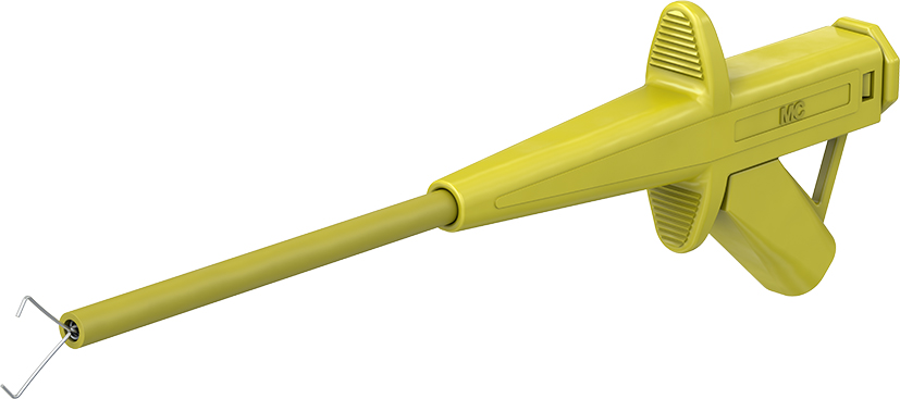 4 mm veiligheidstestclip geel - SKPS-4 geel