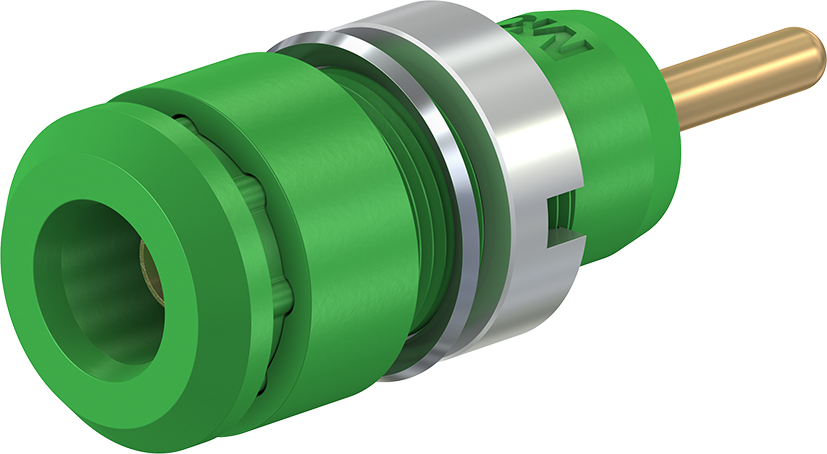 2 mm geïsoleerde stijve contactdoos groen - SLB2-R groen
