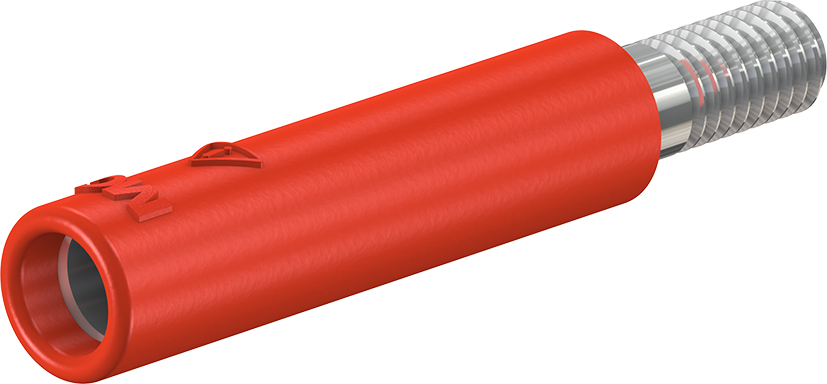 4 mm rode socket - LB4-G/M4 rood