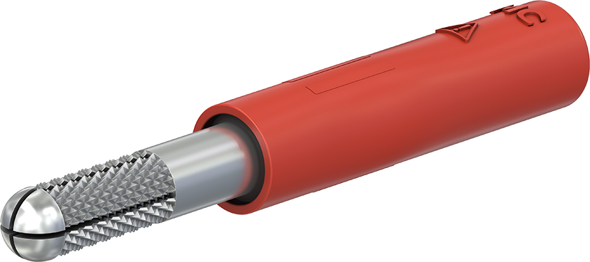 4 mm rode adapter - A-SLK4-S rood